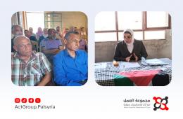 مخيم خان دنون. ندوة عن الوضع القانوني لفلسطينيي سوريا