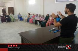 دورة إسعاف أولي في مخيم السيدة زينب للتعامل مع الحالات الطارئة