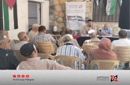 مجموعة العمل تنظم ندوة حول المعتقلين والاختفاء القسري في مخيم العائدين بحمص