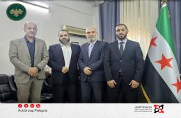 رئيس الهيئة العامة للاجئين الفلسطينيين العرب يبحث أوضاع مخيم اليرموك مع باسل أيوب