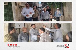 مدير دائرة دمشق في هيئة اللاجئين يزور مخيم جرمانا ويبحث احتياجاته الخدمية