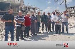 مخيم اليرموك يستقبل وفدين رسمي وإندونيسي ويعرض احتياجاته الخدمية