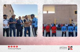 مباراة ودية في مخيم اليرموك تعيد الأضواء إلى المدينة الرياضية