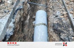 لجنة اليرموك تضبط مخالفات في مشروع صرف صحي