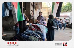 سوق خيري في مخيم جرمانا دعماً لأهالي غزة