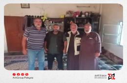 لجنة التنمية في درعا تزور الفلسطينيين في قرية تسيل