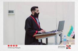 باحث فلسطيني ينال درجة الماجستير بامتياز في جامعة دمشق