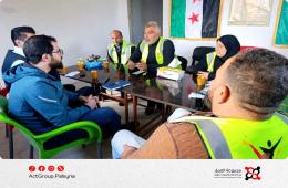 حلب. ملهم التطوعي يبحث آليات دعم سكان مخيم حندرات