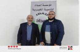 زيارة وتعاون بين مجموعة العمل ومؤسسة إعداد التنموية في مخيم اليرموك