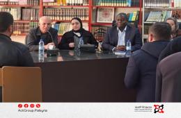 لقاء تنسيقي في مخيم النيرب لمتابعة مشروع ترميم البيوت