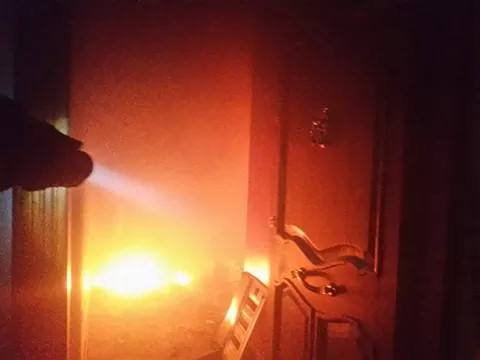 A fire broke out in Yarmouk camp