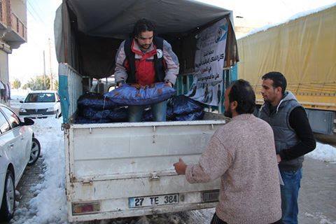 Fatih Sultan Mehmet Foundation distributes heating coal in  Kilis.