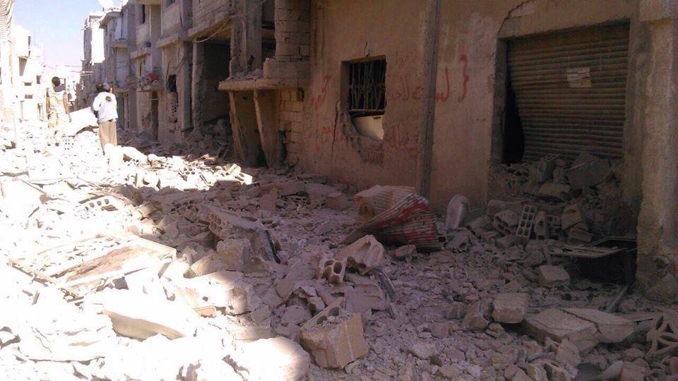 Massive Destruction in Civilian Homes after Repeated Shelling of Daraa Camp