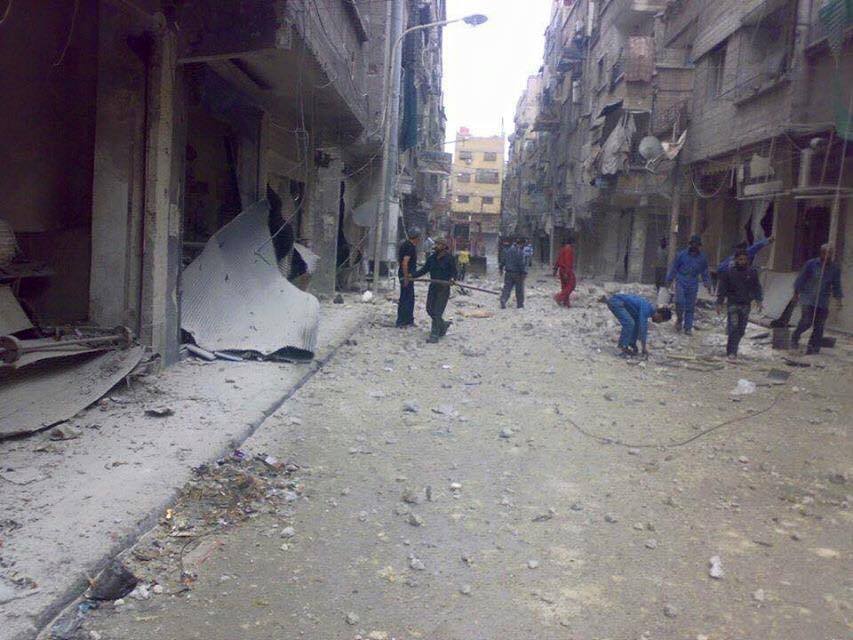 Campaign to Remove the Rubble and Debris in the Yarmouk Refugee Camp