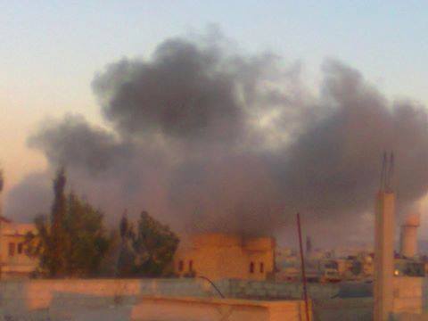Shelling on Khan Eshieh Camp.