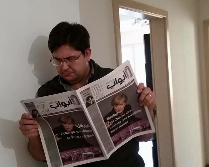A Palestinian-Syrian refugee issues the first printed Arabic newspaper concerned about the refugees