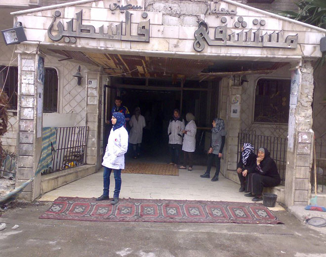 Medical staff appeals from inside the Yarmouk camp to allow the medicines into the camp