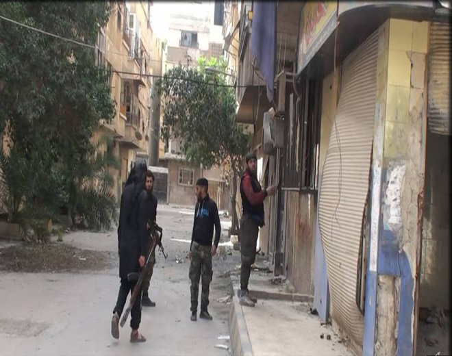 Clashes between Nusra and ISIS at Yarmouk