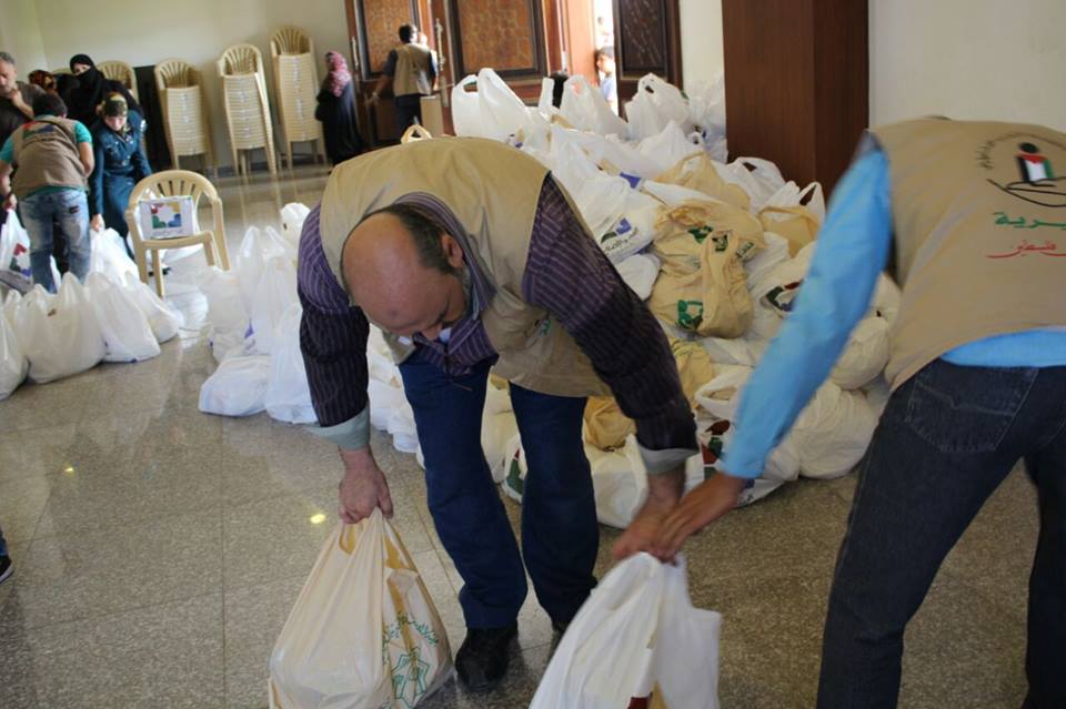 Charity Committee Distributes Aid to the Palestinian Families at Wadi Alzina area in Lebanon