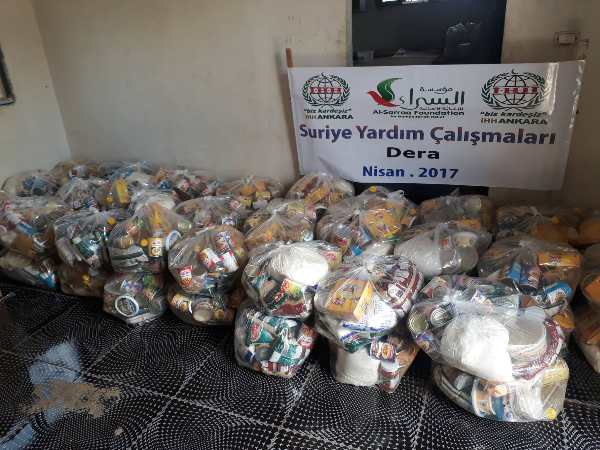 Palestine Charity Distributes Aids in Southern Syria