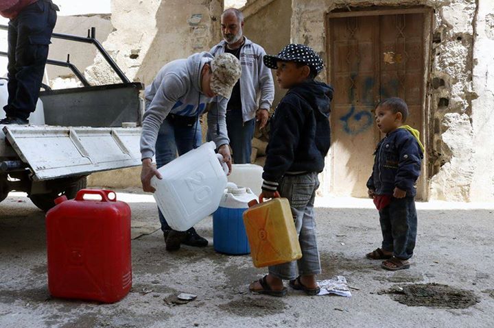 Fear of Water-Borne Disease Spread in Blockaded Zones South of Damascus