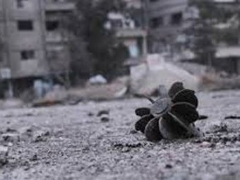Al-Wafideen camp in the Damascus suburb hit by two mortar shells