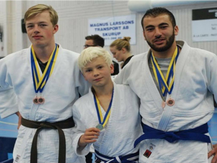 Palestinian-Syrian wins Bronze in a Judo championship held in southern Sweden  