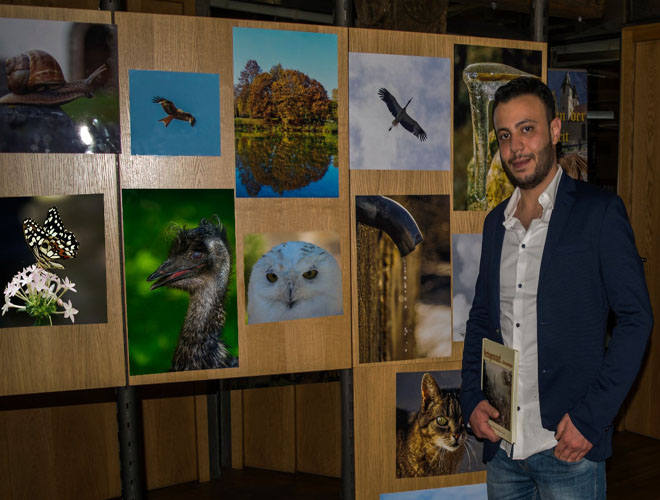Palestinian-Syrian opens his first photography exhibition in Germany