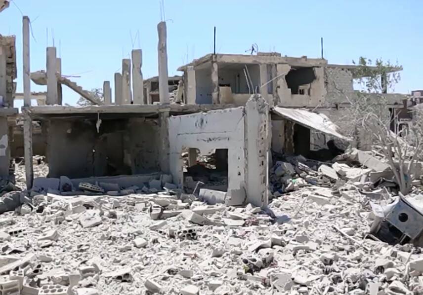 Deraa camp bombarded with rockets and mortars and the Sad Road neighborhood in south Syria