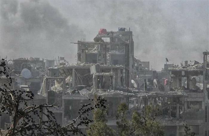 The coalition of Palestinian forces in Syria doubts the presence of major destruction in Yarmouk camp and eyewitnesses confirm the destruction of most of its lanes and alleys