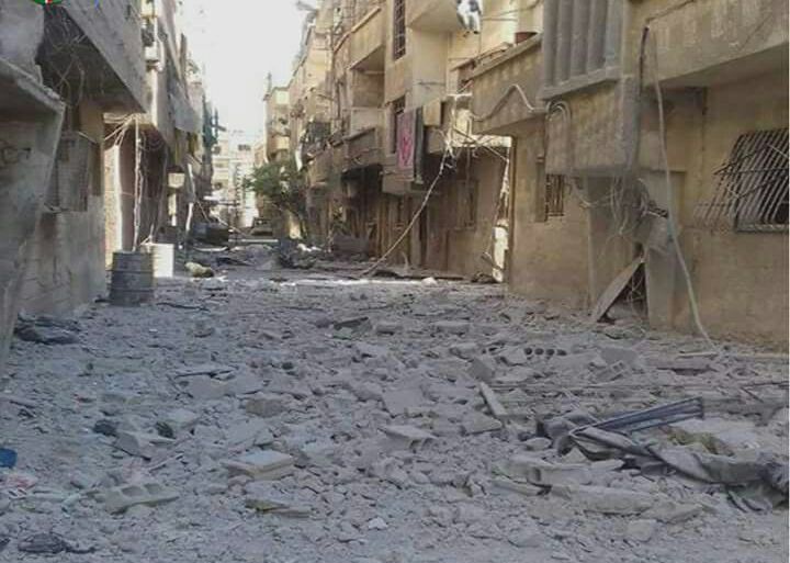 The Action Group: The destruction of Yarmouk camp is worse than expected and reports suggest that more than 60% of its buildings have been destroyed