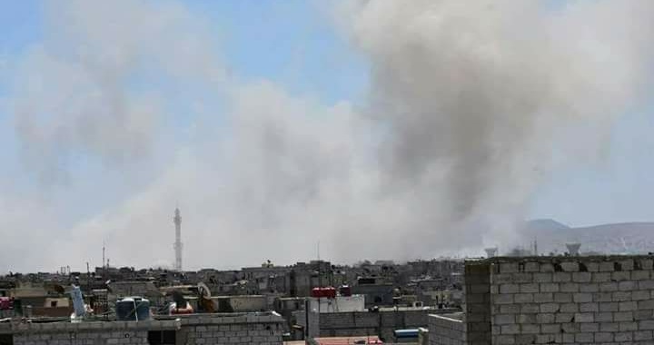 Air raids and continuous artillery shelling on Yarmouk camp and members of the regime steal its homes