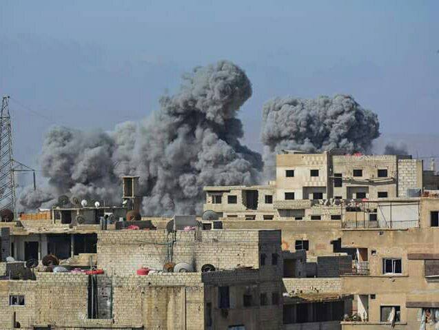 Reports of dead and wounded civilians following the targeting of a shelter in Yarmouk camp