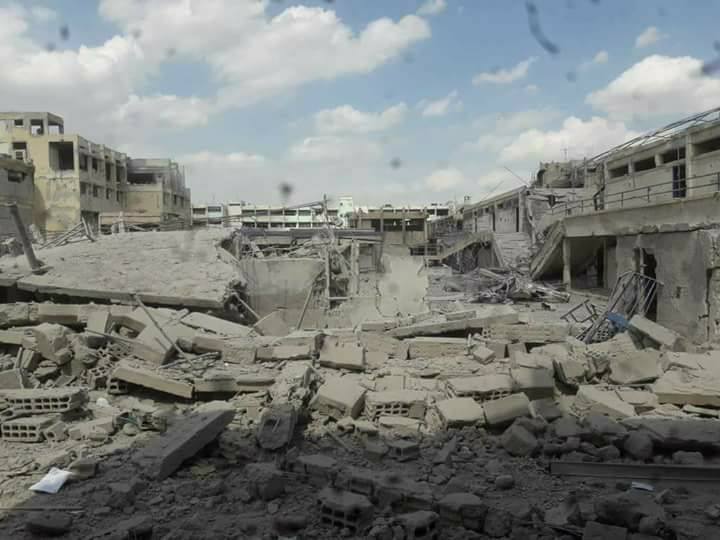 Five unidentified bodies found under the rubble in Yarmouk camp