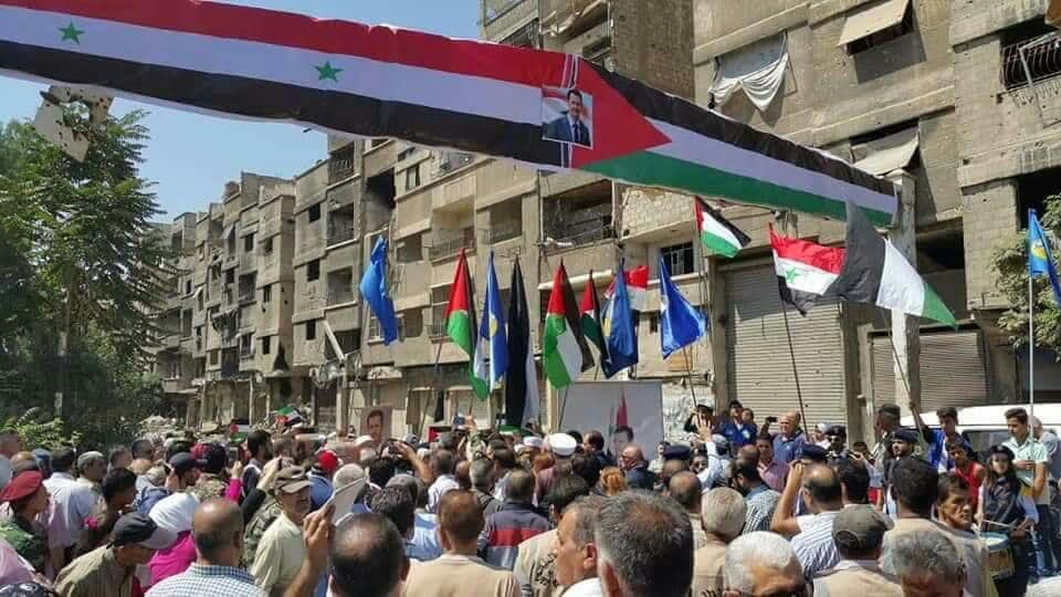 Syrian Gov’t Celebrates Recapturing Yarmouk Camp