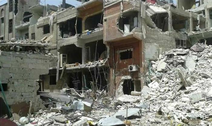 The Syrian regime continues to prevent the exhumation of bodies under the rubble in Yarmouk camp