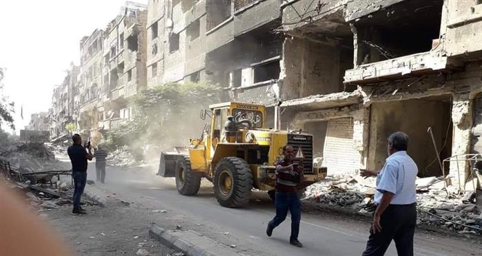 Debris Clearance Kick-Started in Yarmouk Camp
