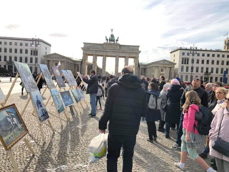 Art Exhibition Held by Palestinian Refugee from Syria in Berlin
