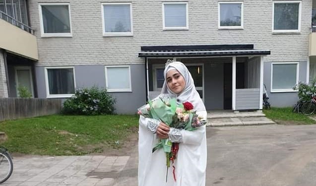 Palestinian Student from Syria Honored by Swedish School 