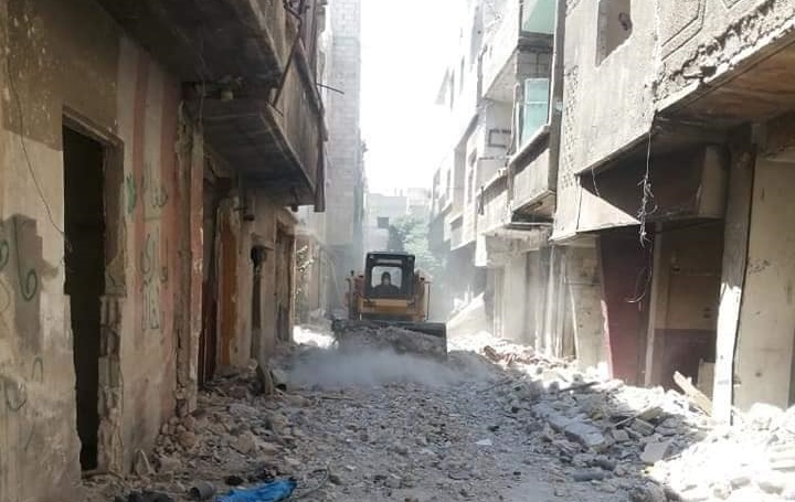 Debris Cleared in AlHajar AlAswad