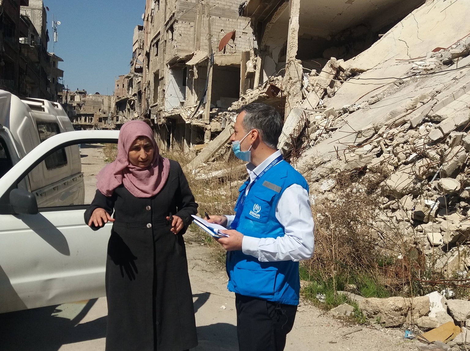 UNHCR Delegation Shows Up in Yarmouk Camp