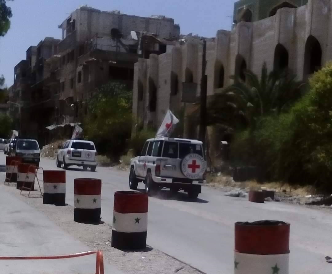 Red Cross Delegation Shows Up in Yarmouk Camp