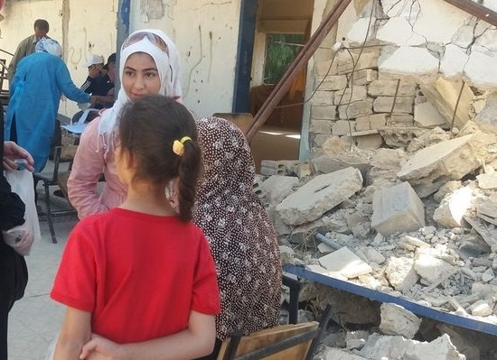 Palestinian Refugee Children Haunted by Destruction in Yarmouk Camp