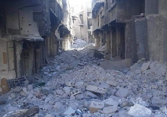 Residents of Yarmouk’s Deir Yassin Neighborhood Appeal for Rubble-Clearance