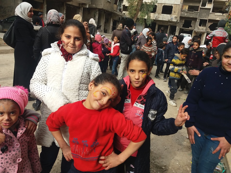 Child Psychological Support Event Held in Yarmouk Camp