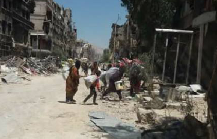 Property-Theft ongoing in Syria’s Yarmouk Camp for Palestinian Refugees
