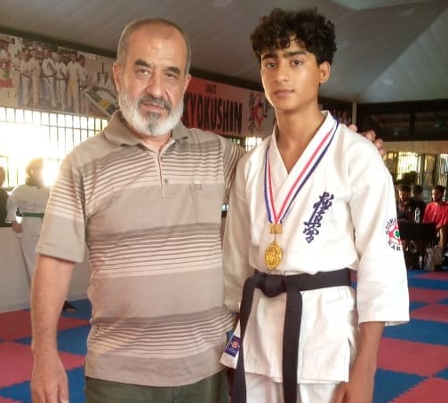 Palestinian Refugee from Syria Wins Gold Medal in Karate Contest