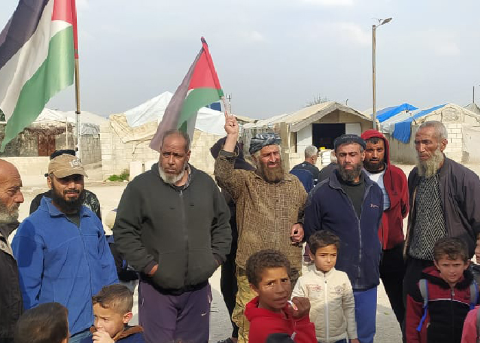 Palestinians Rally in Deir Ballout over Abject Conditions