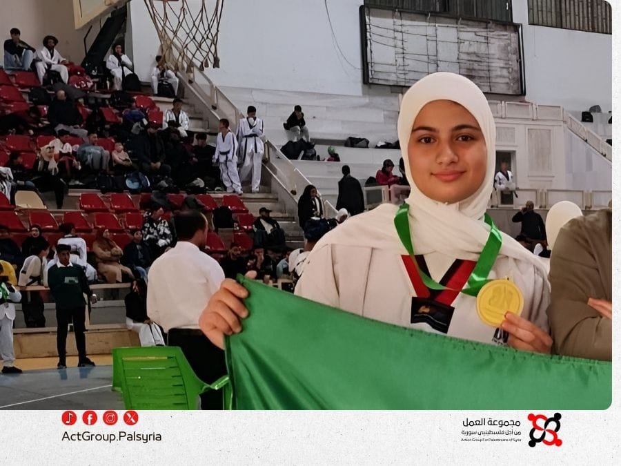 Damascus. Palestinian Jouri Daknash wins gold at the Republic Taekwondo Championship