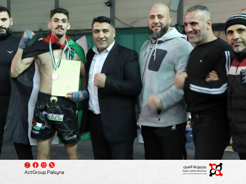 A Palestinian wins the Republic Championship title for clubs in Muay Thai.